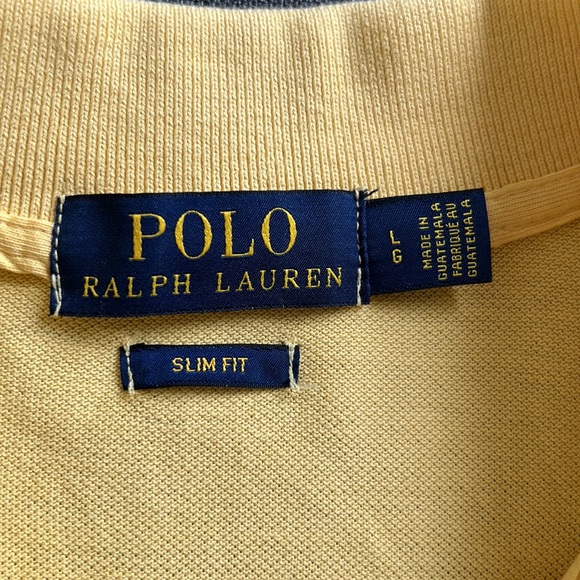 Polo by Ralph Lauren Classic Polo. Colour Yellow. Size L. - Picture 3 of 6